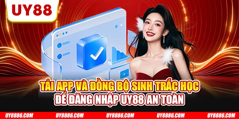 Tải app và đồng bộ sinh trắc học để đăng nhập UY88 an toàn