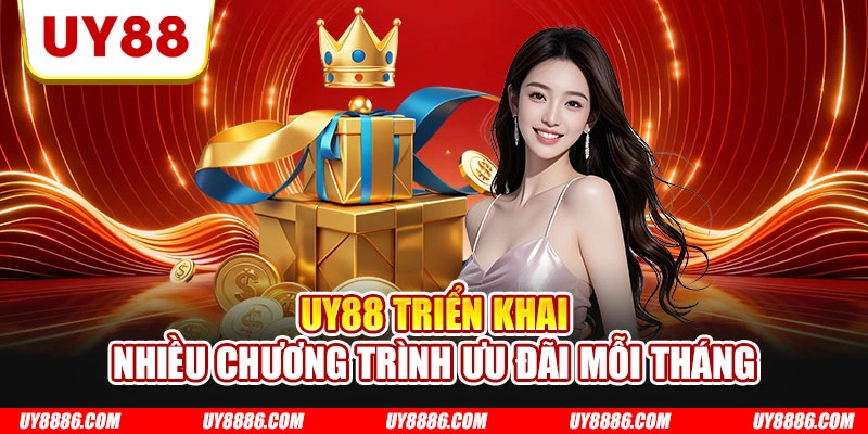 UY88 triển khai nhiều chương trình ưu đãi mỗi tháng